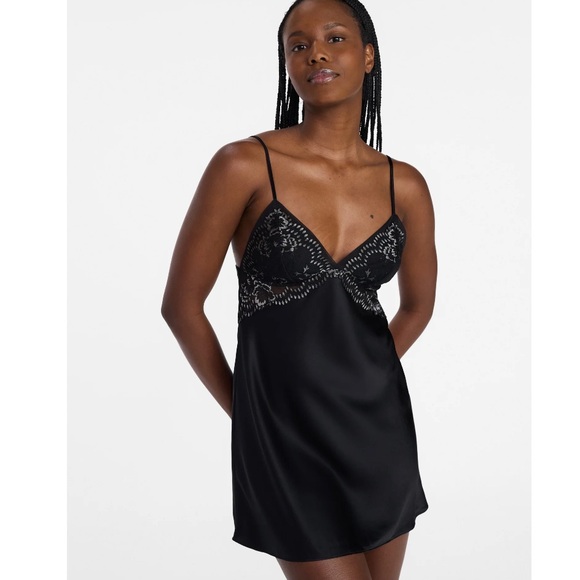 Other - Elegant Black Lace Slip Dress